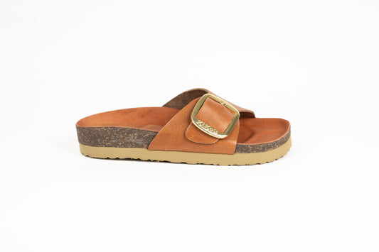 Clover: Sandalia Kiko's una hebilla terracota