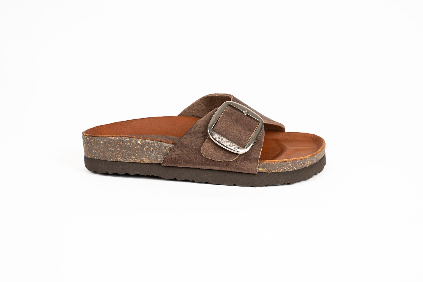 Clover: Sandalia Kiko's una hebilla chocolate