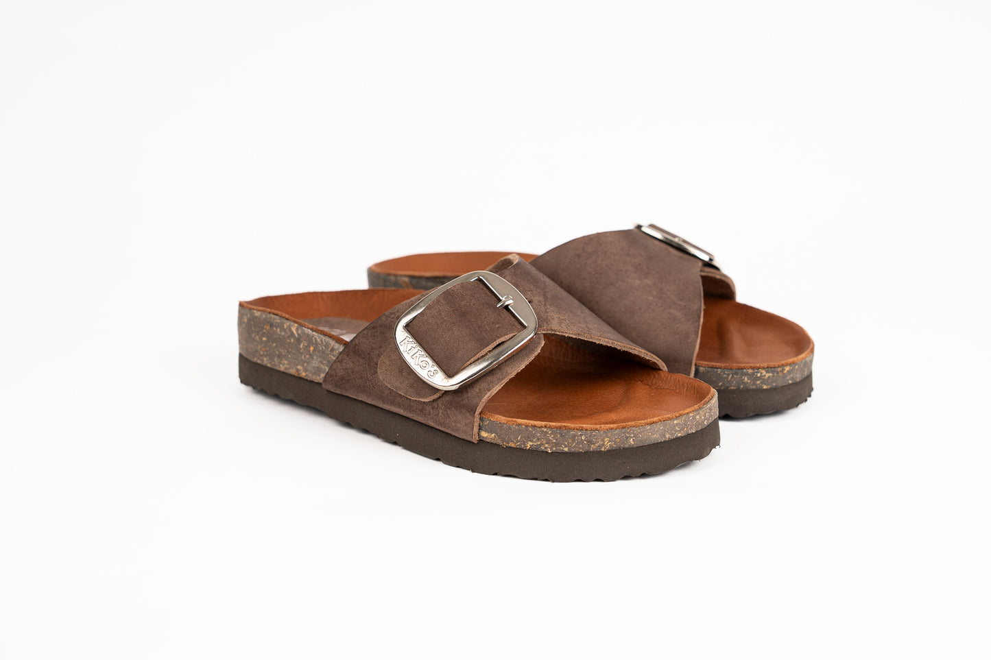 Clover: Sandalia Kiko's una hebilla chocolate