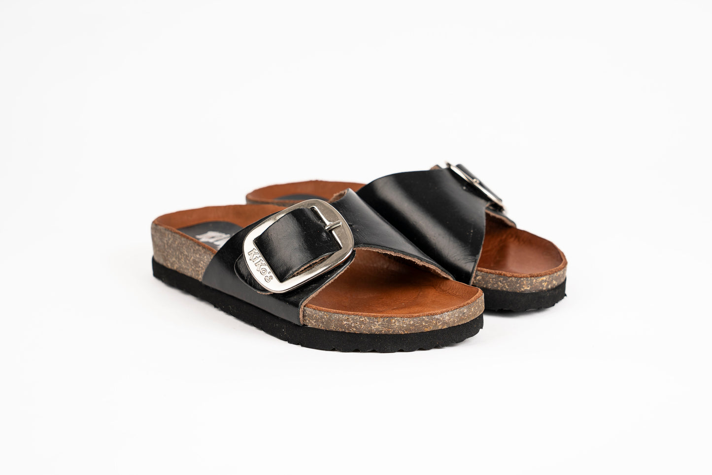 Clover: Sandalia Kiko's una hebilla negro