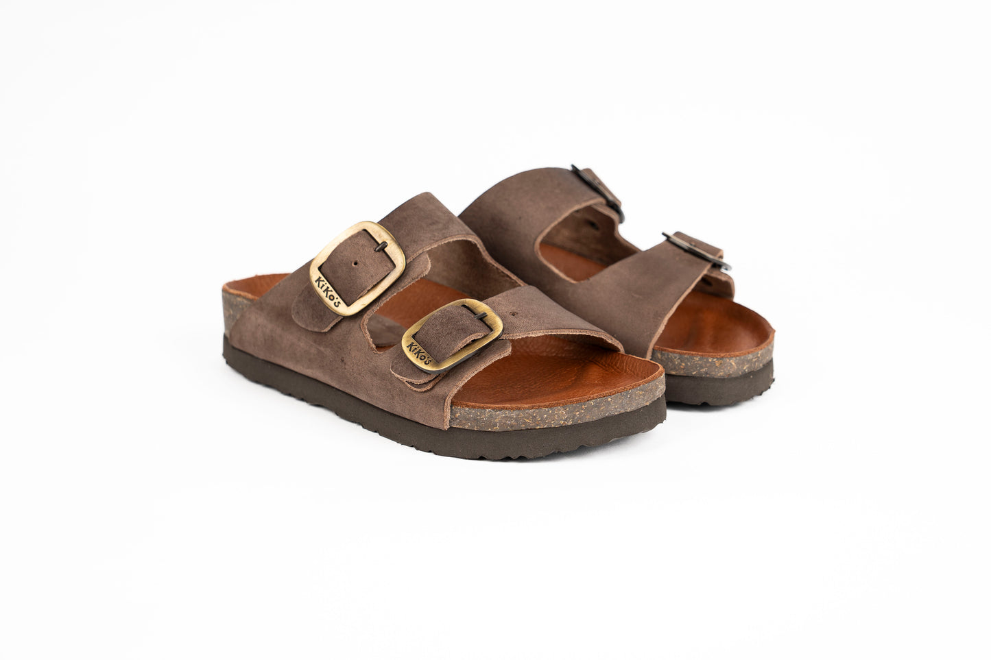 Clover: Sandalia Kiko's dos hebillas chocolate