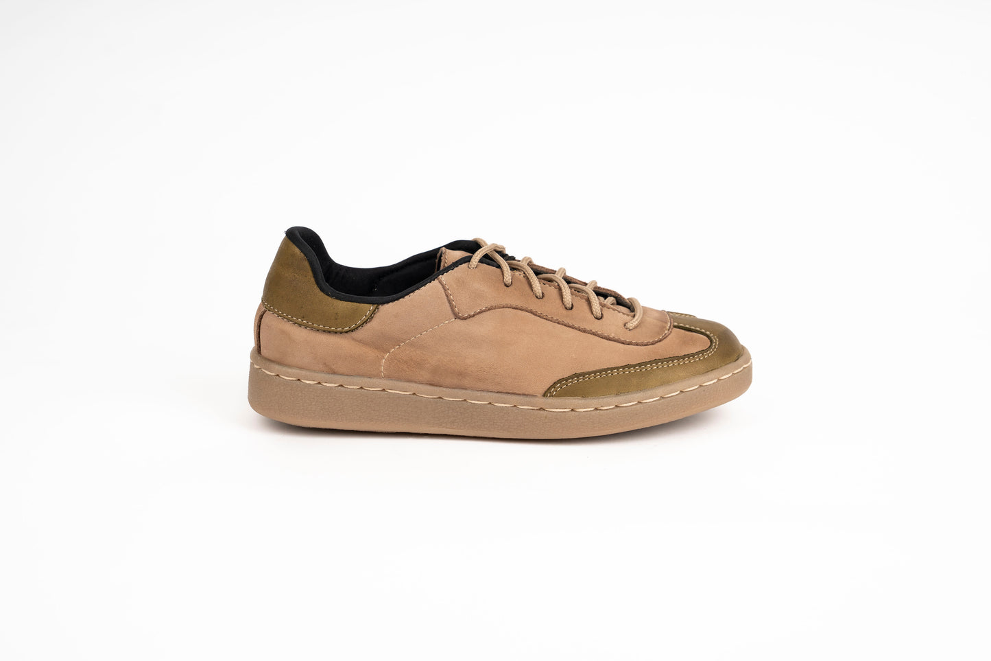 Viena: Sneaker Kiko's Taupe con verde