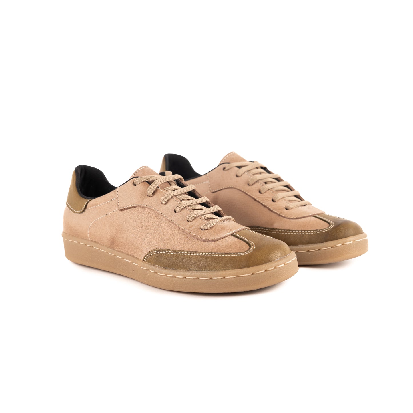 Viena: Sneaker Kiko's Taupe con verde