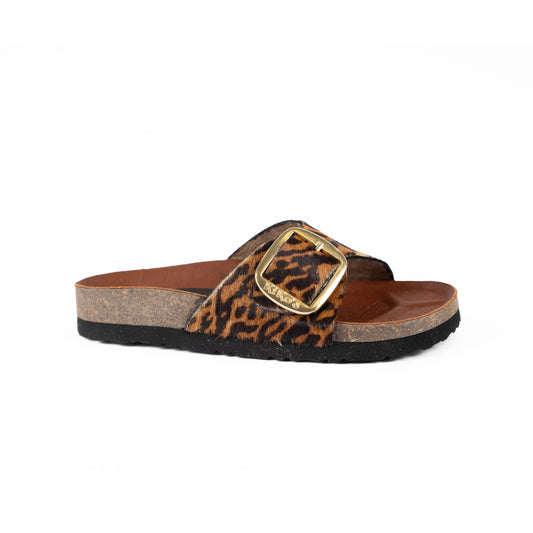 Clover: Sandalia Kiko's una hebilla Leopardo