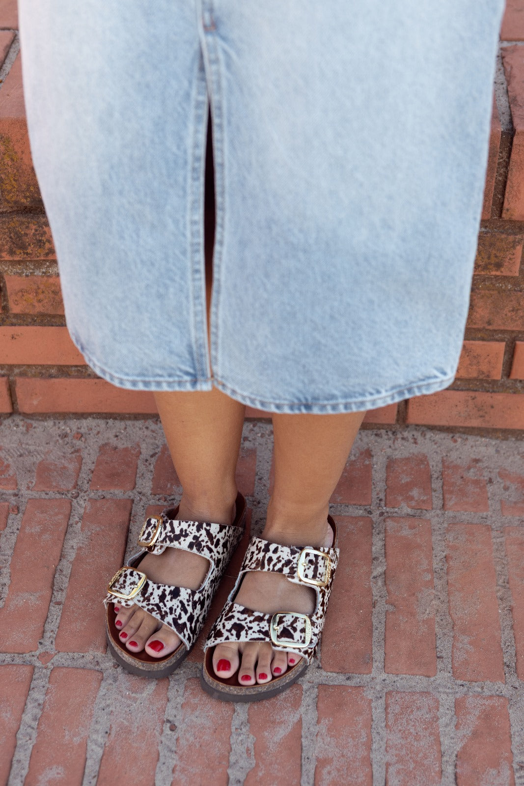 Clover: Sandalia Kiko's dos hebillas Vaca